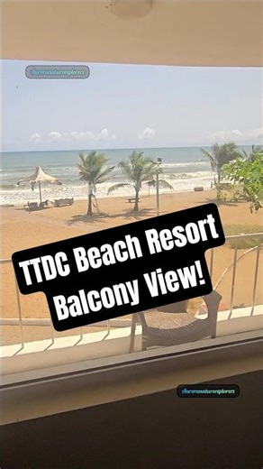 TTDC Ocean View Resort Balcony View | #beachresort #budgetfriendly #hoteltour #shorts #nature