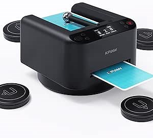 Automatic Card Dealer - 4 Wireless Drawing Remotes, Auto Card Dealer for 1-8 Players, Shuffling-Free by Random Dealing, 5000mAh Rechargeable Poker Dispenser for UNO, Blackjack, Phase 10.(Black)