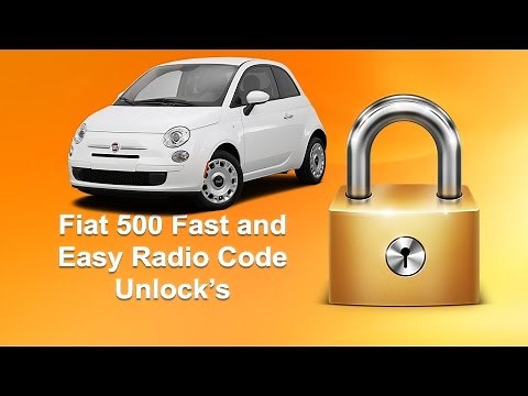 How To Find Your Fiat 500 Radio Code Using The Serial No.