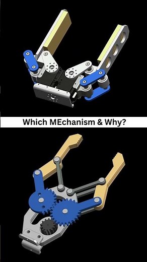 Which one ⁉️Robotic Gripper Mechanism Design 🙌