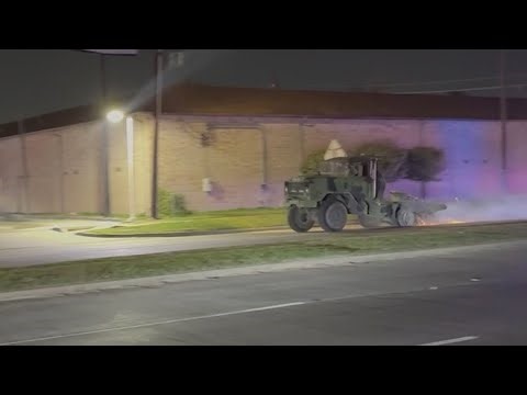 Watch: Military-style truck leads deputies on hour-long chase in Harris County