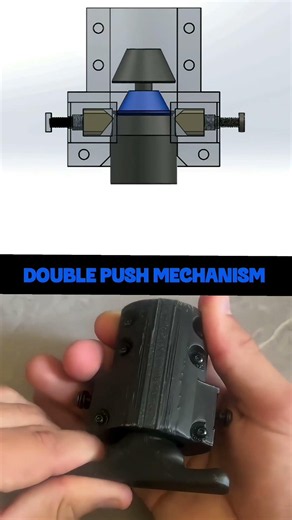 push to push button work principle / push lock mechanism #tech #automobile #car #bike #push #tools