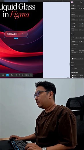 Create a Liquid Glass Effect in Figma #uiuxdesign #figma #figmadesign
