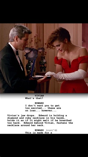 Screenplayed on Instagram: "This scene in Pretty Woman wasn’t scripted. Julia Roberts was feeling tired on set, so director Garry Marshall told Richard Gere to snap the box shut as a playful surprise. Her reaction was completely real—and it ended up becoming one of the film’s most iconic moments."