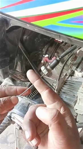 Motorcycle Carburetor Spring Fix | Quick Repair Hack #shortvideo