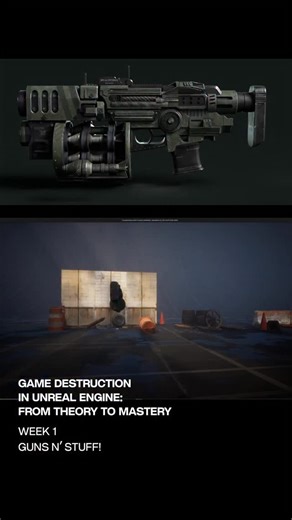 Imagine building real, game-ready destruction that actually works in-engine. In Week 1 of Game Destruction in Unreal Engine, Grayson lays the foundation: The core theory behind game destruction Bringing the included gun model to life Projectile systems and Blueprint setup FBX & VAT destruction pipelines This is where chaos becomes control. Enrolments are open! Link in bio! #vfx #cgi #houdini #vfxbreakdown #unrealengine @unrealengine @sidefxhoudini @graysontheplug | DoubleJump Academy