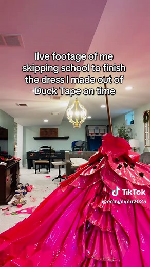 Skipping School to Create a Duck Tape Prom Dress