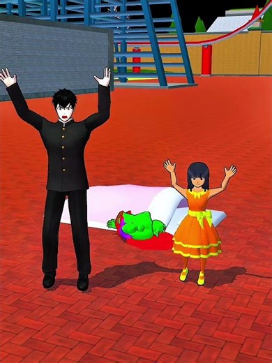 Sapi itu ditangkap hari ini zombie new😱🧟‍♂️#sakuraschoolsimulator #shortvideo #sakura #trending