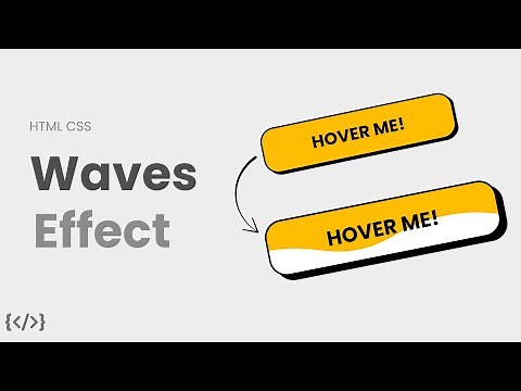 Animated Waves Effect on Button Hover Using HTML CSS