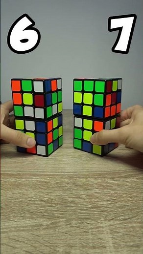 6 7 pe niste cuburi Rubik