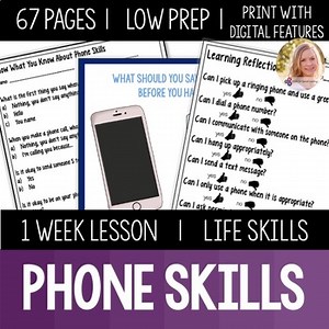 Phone Skills Lesson Functional Life Skills Special Education