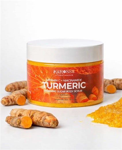 Brighten Skin with Vitamin C Turmeric Body Scrub