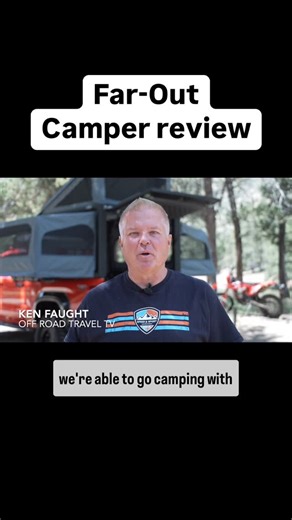 Far-Out Camping Company on Instagram: "Ken Faught of Off-Road Travel TV reviews the Far-Out Camper, sharing his expert insights from years in the industry! He breaks down the benefits this pop-out style setup compared to other options on the market, helping you decide if it’s the right fit for your adventures. Some key features! •Spacious Interior •Welded Aluminum for maximum durability •Powder Coat Finish •Lockable •Sleeps 4 •Fast and Easy Setup •Compatible with most pickup trucks #farout #Camp