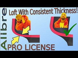 Alibre Expert - One Way To Loft With Consistent Thickness |JOKO ENGINEERING|