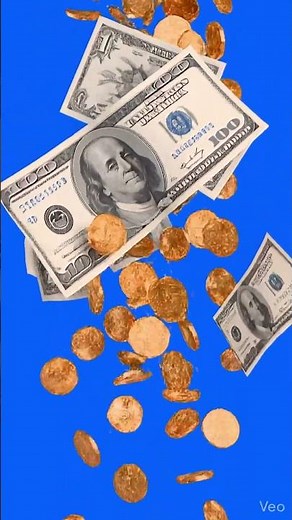 Falling Dollar Money 💸 Blue Screen VFX | Adnan Green FX #shorts
