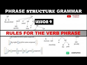 LESSON 9| PHRASE STRUCTURE RULES FOR THE VERB PHRASE