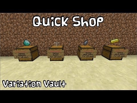 Minecraft Bukkit Plugin - Quick Shop - Create fast and easy to use shops with chests