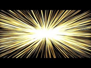 【映像・フリー素材】煌びやか 黄金 金 集中線 後光が射す