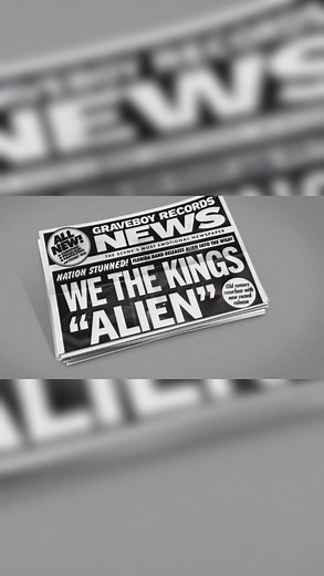 Our brand new lyrics video for Alien is out now!!! Link in bio to watch the full video and come see us play Alien live on our Alien Invasion tour 👽👽👽 . . . #wethekings #wtkalien #alien #alieninvasion #musicvideo #lyricvideo #newmusic #newmusicfriday | We The Kings