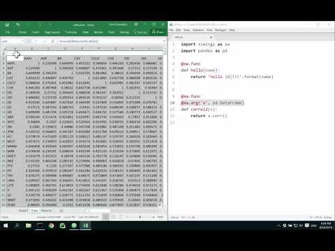 xlwings: UDFs (User Defined Functions)