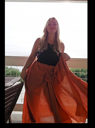 Embrace Freedom in Nature with a Frilly Skirt