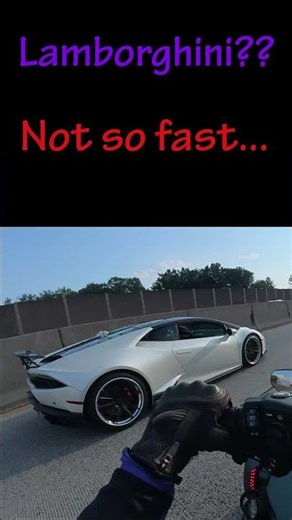 Who's Faster? 😅Well, NOT the Harley #youtubeshorts #shortsvideo #lamborghini