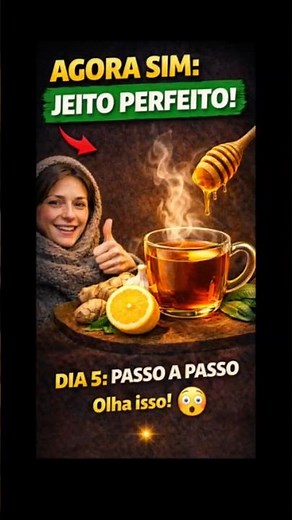 “Agora sim: o jeito PERFEITO de fazer chá pra gripe 🔥”