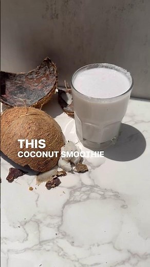 1-ingredient coconut smoothie is as easy as it gets!