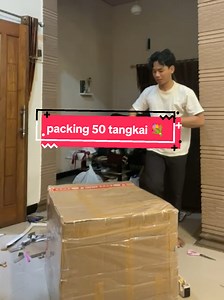 Packing Buket Bunga Satin 50 Tangkai yang Aman
