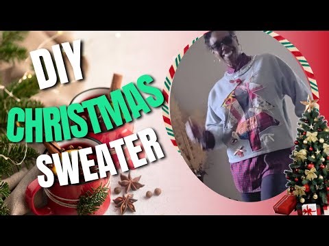 DIY Holiday Sweater! Easy Reverse Appliqué Tutorial for Beginners