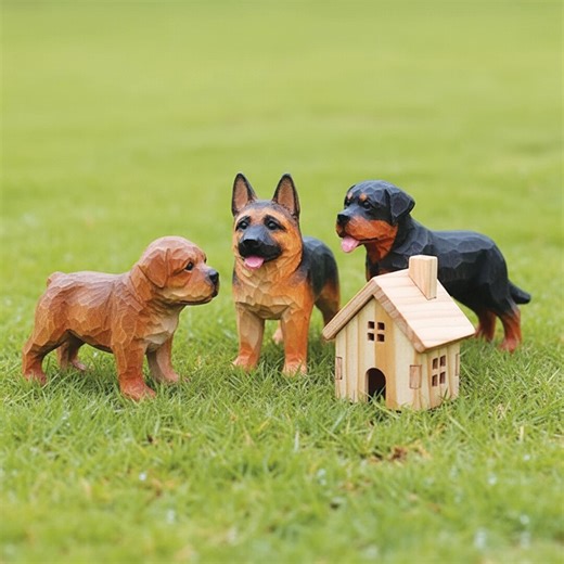 Handmade Wooden Dog Carvings, Customizable Pet Sculptures, Various Breeds and Styles, Unique Wood Art Decor, Bespoke Wood Carving Gift - Etsy