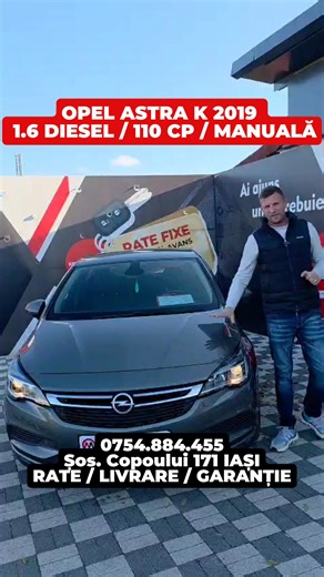 🔥 OPEL ASTRA K 2019 – 1.6 DIESEL, 110 CP, MANUALĂ – NAVI / CAMERA / CARPLAY 🔥 #OpelAstra #AstraK #Astra2019 #16Diesel #CutieManuală #Navigatie #CameraVideo #CarPlay #Climatronic #SenzoriParcare #MautoIasi #PlataInRate #Garantie12Luni #LivrareGratuita #fyp #viral | Mauto Iasi