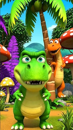 Hilarious Dinosaur Faces! 😂 Dino Cartoon Fun for Kids!