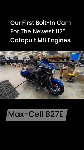 The new Max-Cell 827E bolt-in cam for Catapult 117” M8 Engines | Southeast Custom Cycles