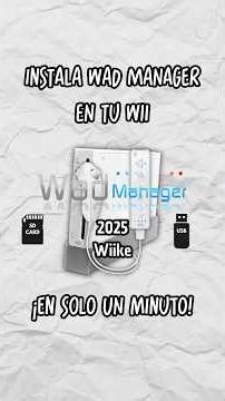 Wad Manager Wii en 1 Minuto ⌛ - Instalación #wadmanager #wii #shortsfeed #tutorial #nintendo #shorts