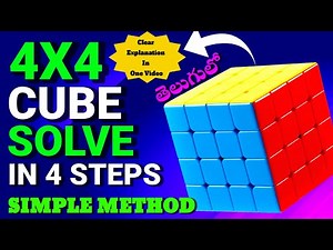 How to solve 4x4 Cube || All Cases explained || Full tutorial || No PLL & OLL Parity || Easy Method
