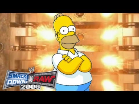 Homer Simpson Vs Jobber. Smackdown Vs Raw 2006.