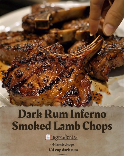 12K views · 77 reactions | Dark Rum Inferno Smoked Lamb Chops...