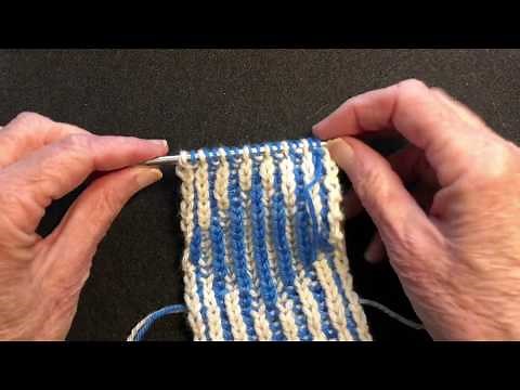 Italian Bind Off for Brioche Knitting, also works for double knitting.