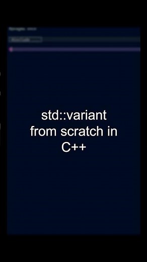 Implementing std::variant in C++