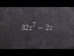 How to factor the GCF and then by difference of two squares