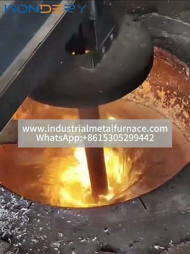 How the 2-Ton Crucible Aluminum Melting Furnace with Vortex & Bottom Tapping Works #cruciblemelting