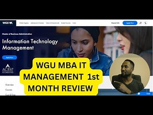 WGU MBA in IT Management - Review of My First Month