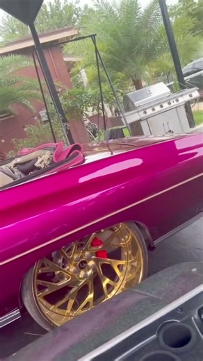 73 Chevy vert on gold 26’s Forgiatos