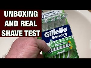 Gillette Sensor 3 Unboxing and Shave Test