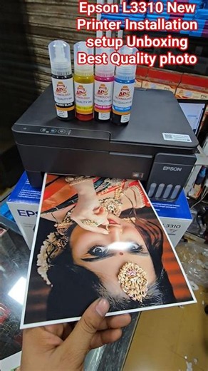 Epson L3310 New Printer Installation setup Best Quality photo#epson#services#printersupportsoftware