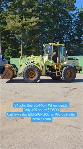 John #Deere 544GH Loader | Only 1900 hours! Used by #municipality for loading #salt in New England.