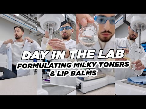 A Day in the Lab of a Cosmetic Chemist | Formulating Milky Toners & Lip Balms
