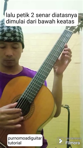 tutorial cara bermain gitar lagu romance de amor part 1, standard tuning, fingerstyle by purnomo adi