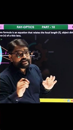 Lens Formula Proof #shorts #ytshorts #rayoptics #optics 📘✨ | Class 12 Physics